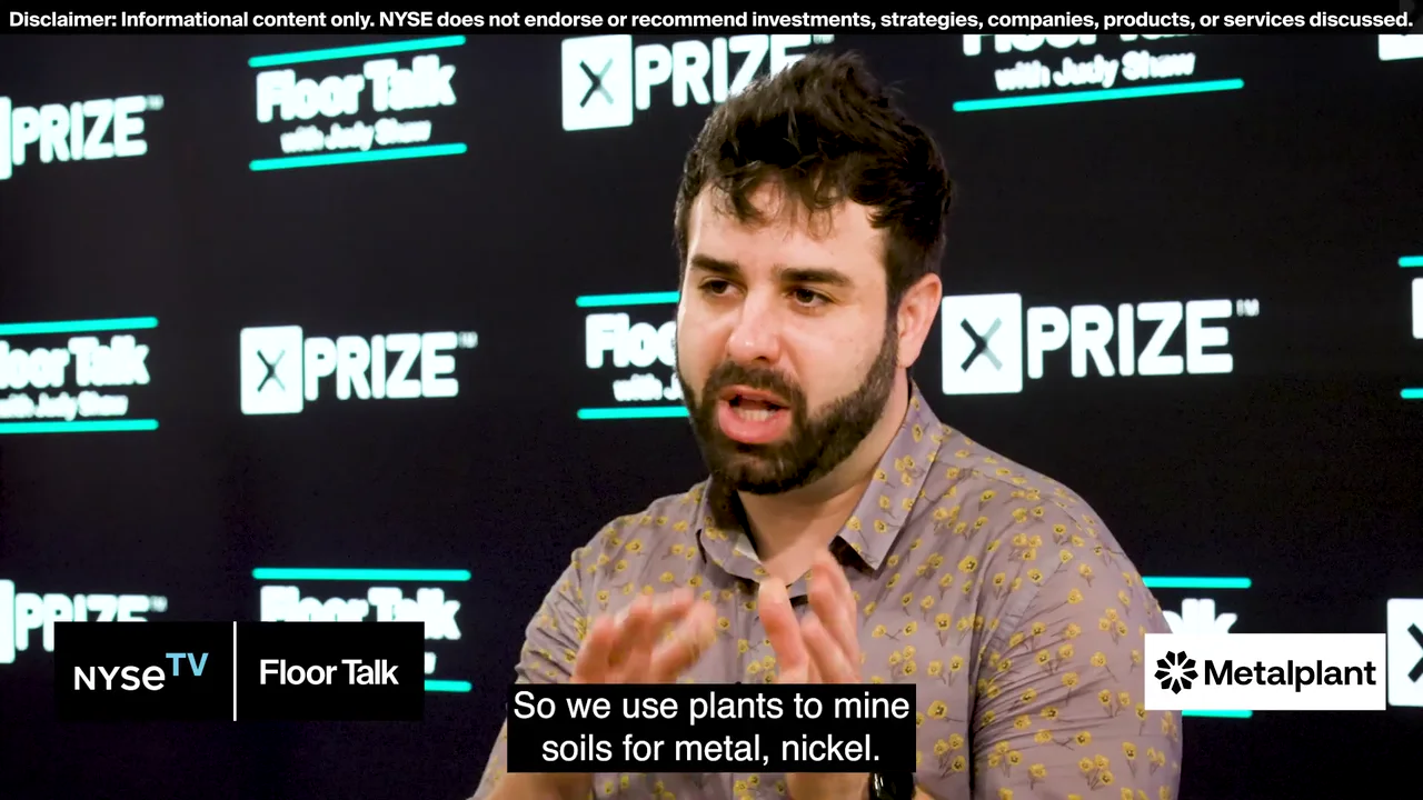 Eric Matzner discussing Metalplant at the New York Stock Exchange